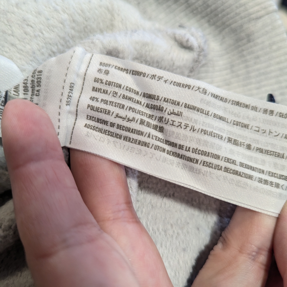 Hollister Whimsigoth M Gray Celestial Crew Sweatshirt Trust In The Universe - Picture 13 of 13